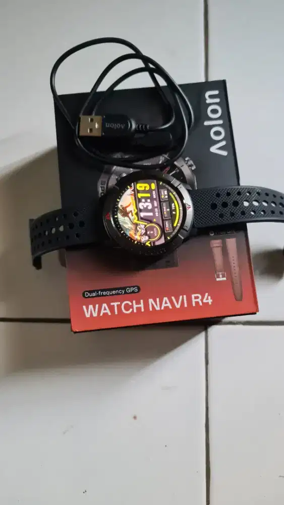 Smartwatch aolon watch Navy R4 like new tt/bt hp siap nambah