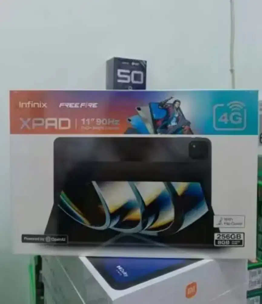 Tablet infinix XPAD LTE 256gb Helio g99 SIM card bonus flipcase
