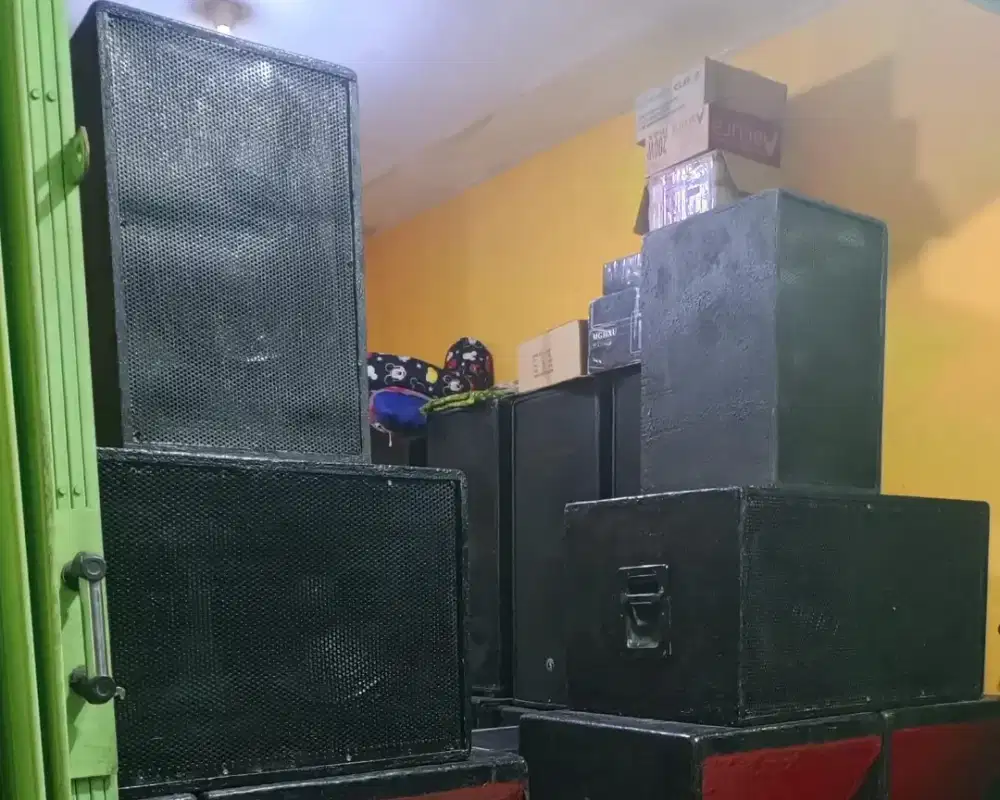 Speaker 12 Inch Two Way 2 Unit Dan Speaker 15 Inch Double 2 Unit