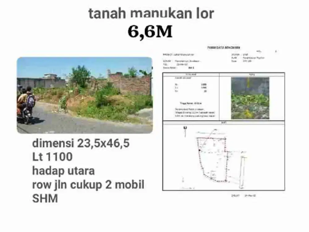 Tanah Dijual di Manukan Surabaya Dekat SMA Negeri, Tempat Kuliner, Minimarket, Bank Jalanan Ramai Cocok Untuk Usaha.