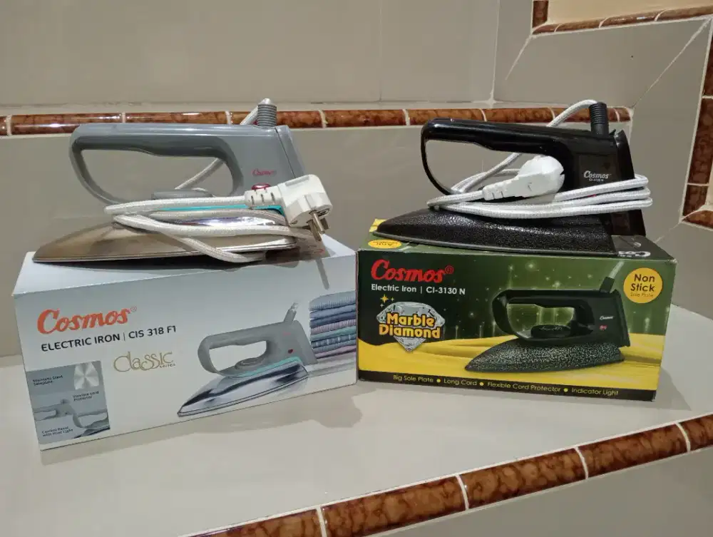 Jual 2 pcs Setrika COSMOS