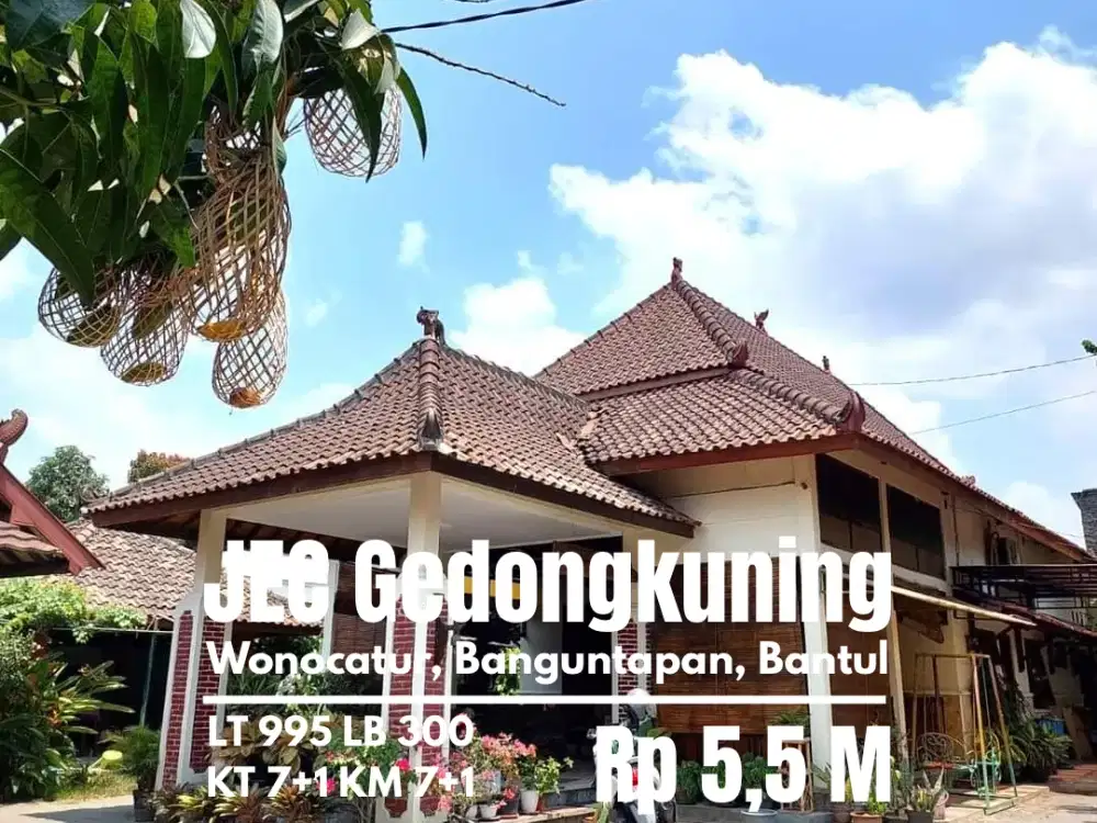 Rumah Etnik luas dekat JEC Gedongkuning