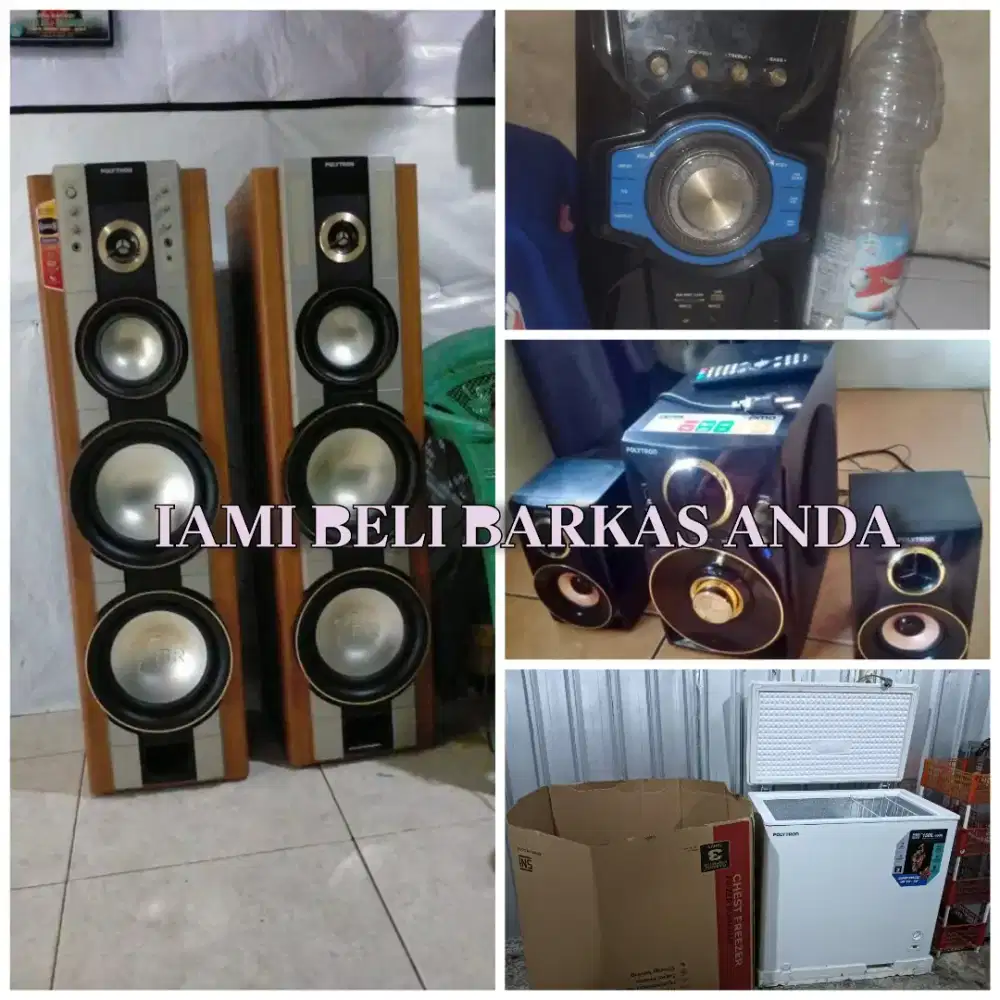 Kami siap tampung Speaker bekas dan barkas elektronik lainnya