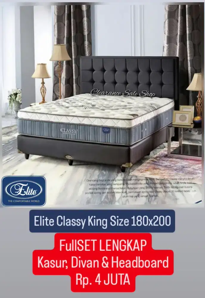 ELITE CLASSY FULLSET LENGKAP SIZE 180