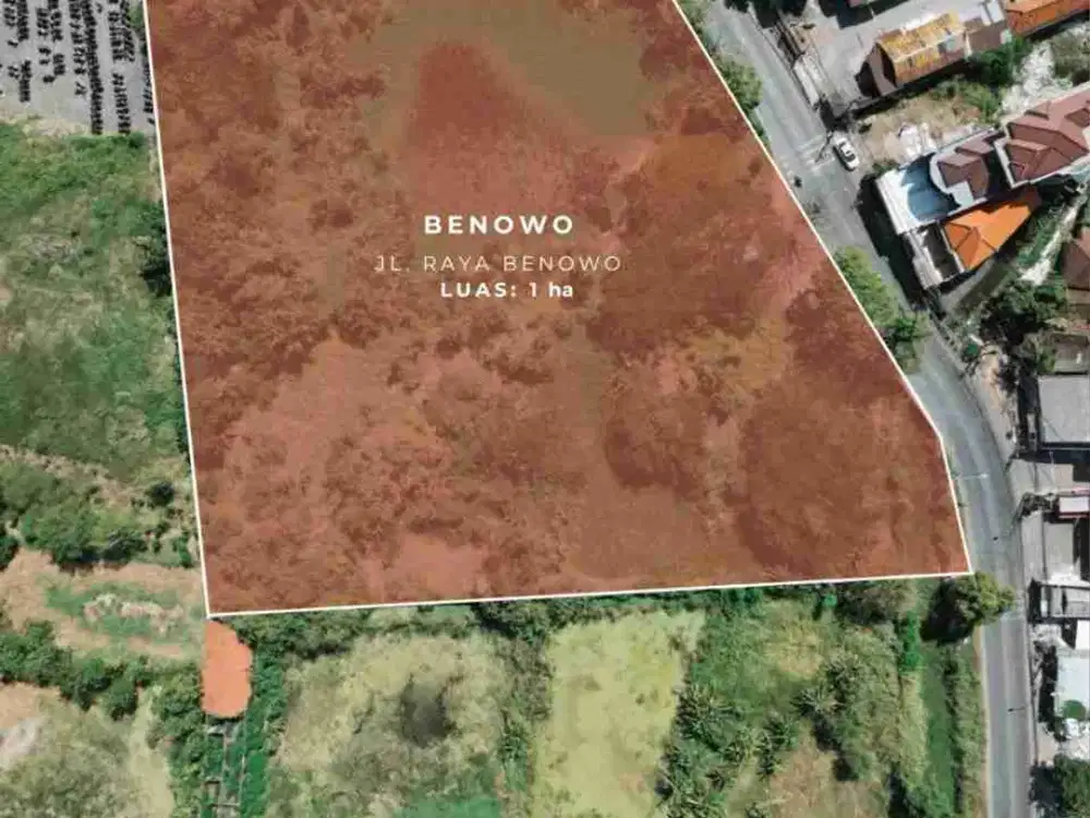 tanah 1ha benowo strategis siap nego