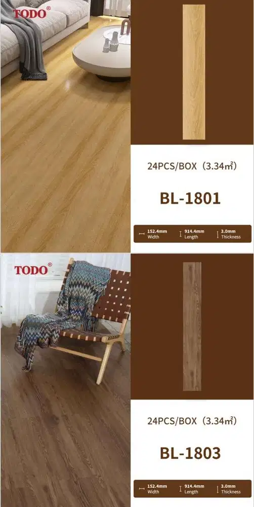 Lantai Vinyl 2mm & 3mm