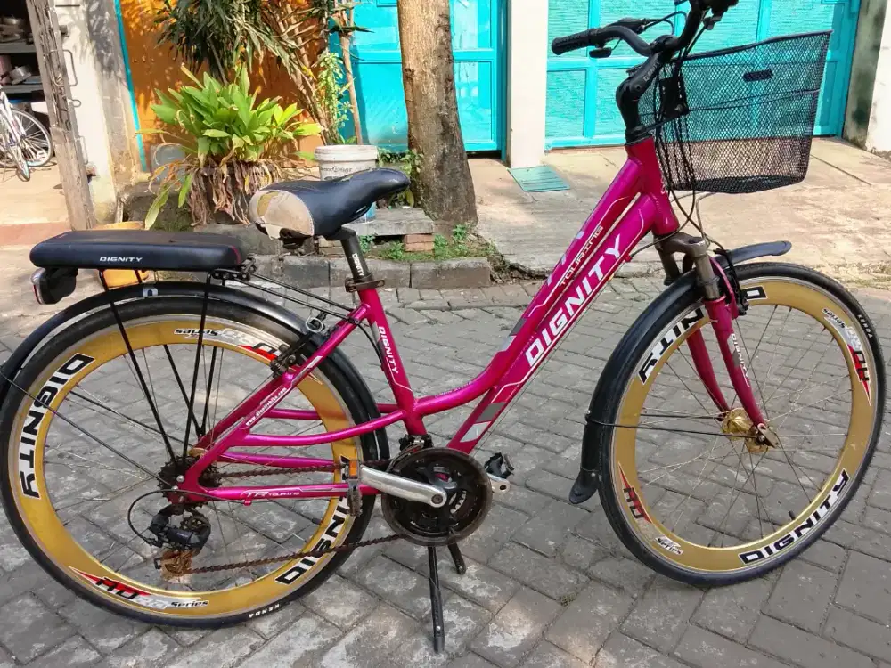 Sepeda mini keranjang UK 26