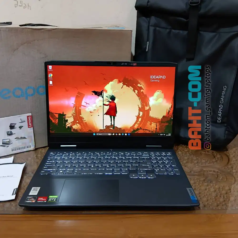 LENOVO IDEAPAD GAMING RYZEN 7 7735HS RTX 4050 16GB 512GB WIN 11 +OHS