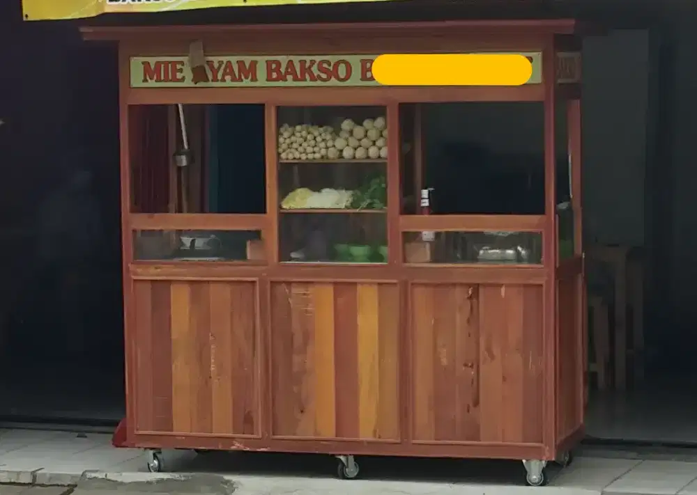 Dijual Gerobak Bakso dan Mi Ayam