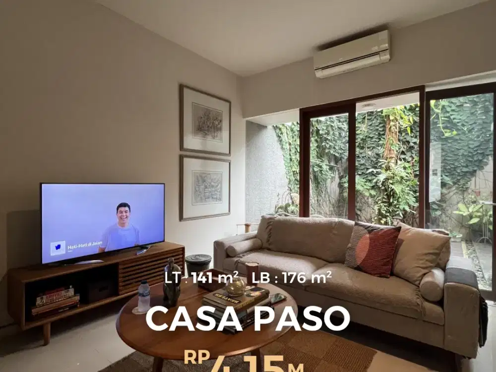 rumah asri dalam townhouse di paso cilandak jakarta selatan shm