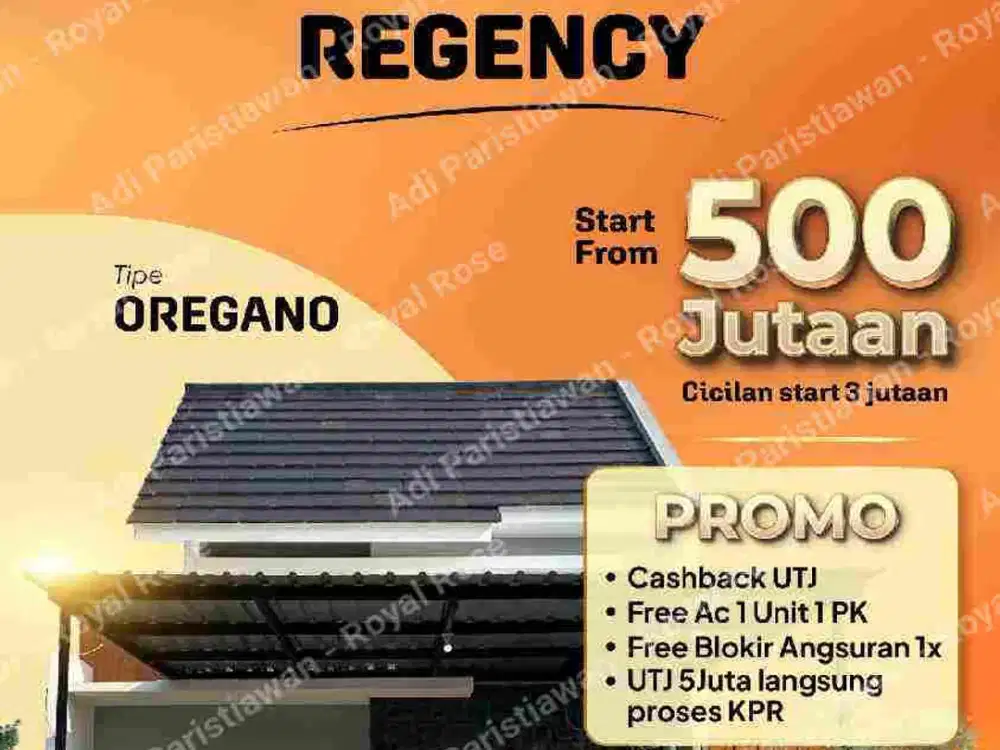 Rumah mewah free angsuran setahun