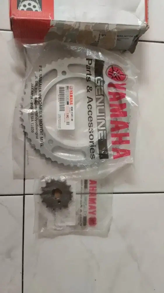 Gear depan belakang yamaha wr155, mt15, r15