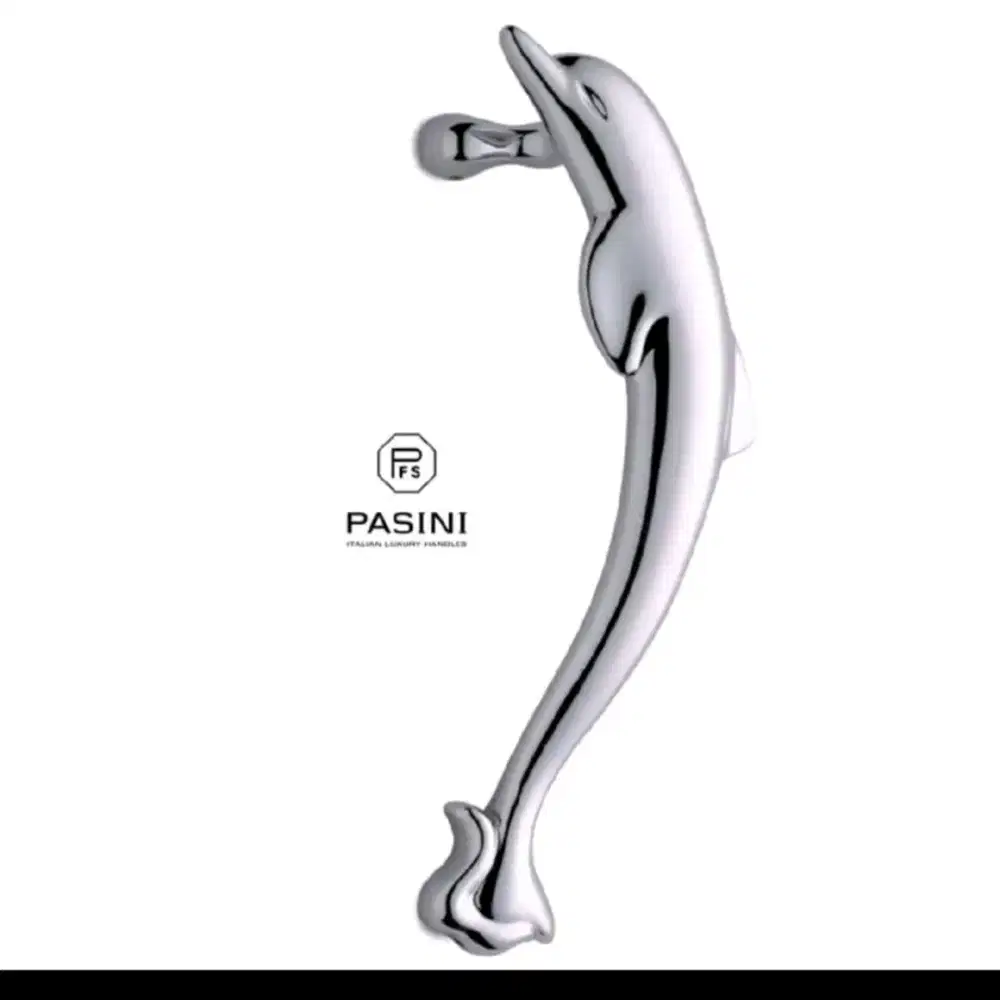 Pull handle | gagang pintu | tarikan pintu double PASINI Dolphine slv
