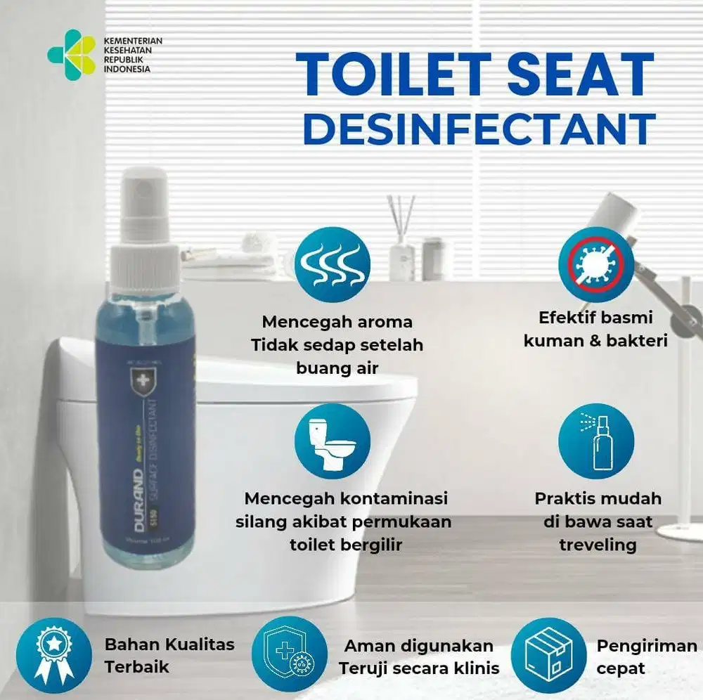 Toilet Seat Disinfectant - Toilet Seat Spray Sanitizer kemasan 100 ml