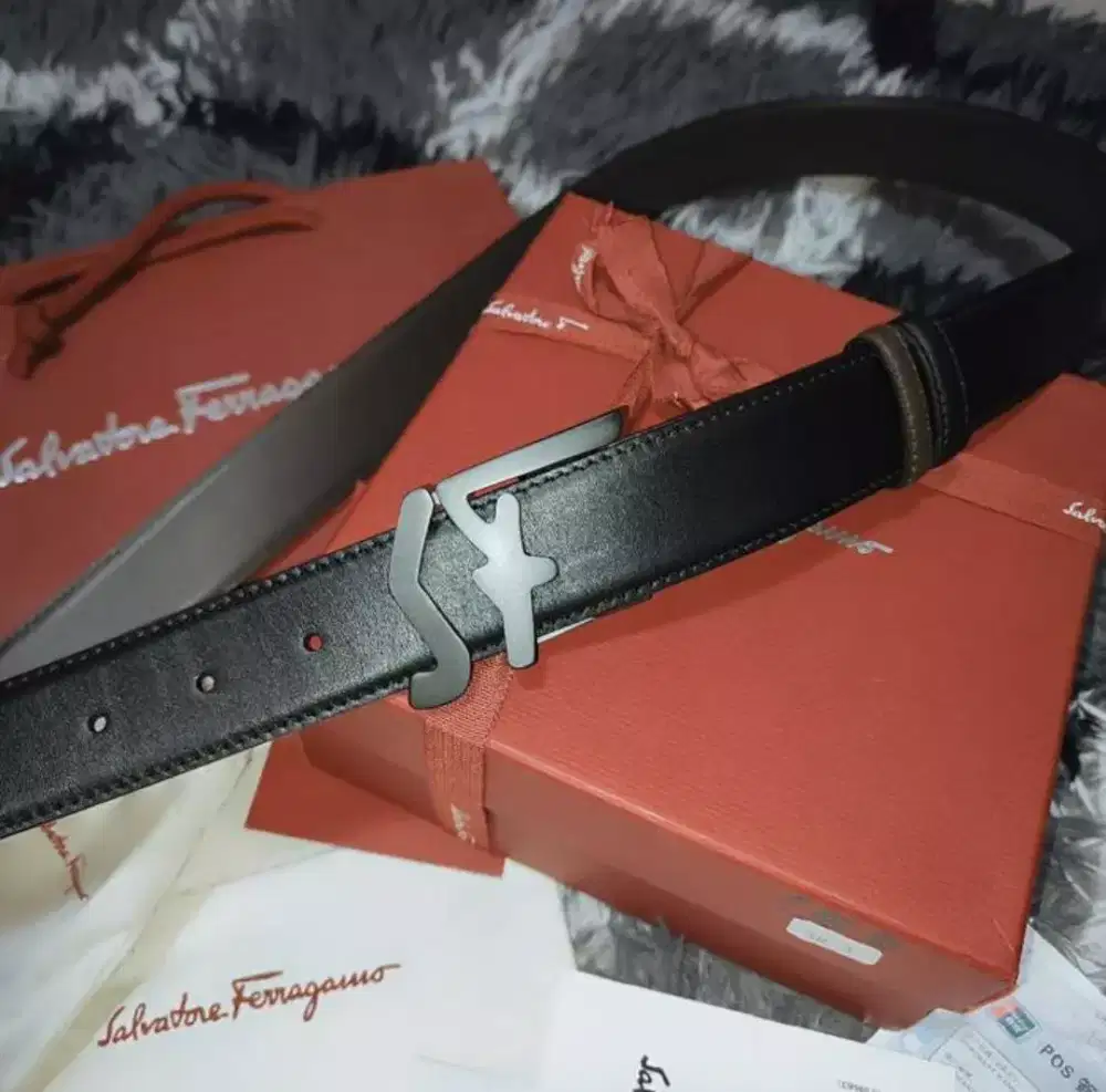 Belt salvatore ferragamo ikat pinggang pria