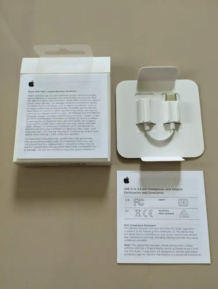 Apple USB C dongle to 3,5mm jack