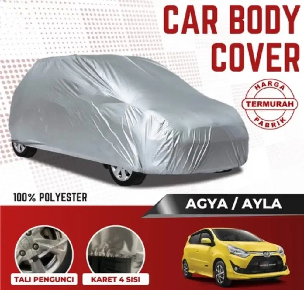 Body cover silver dan premium hitam