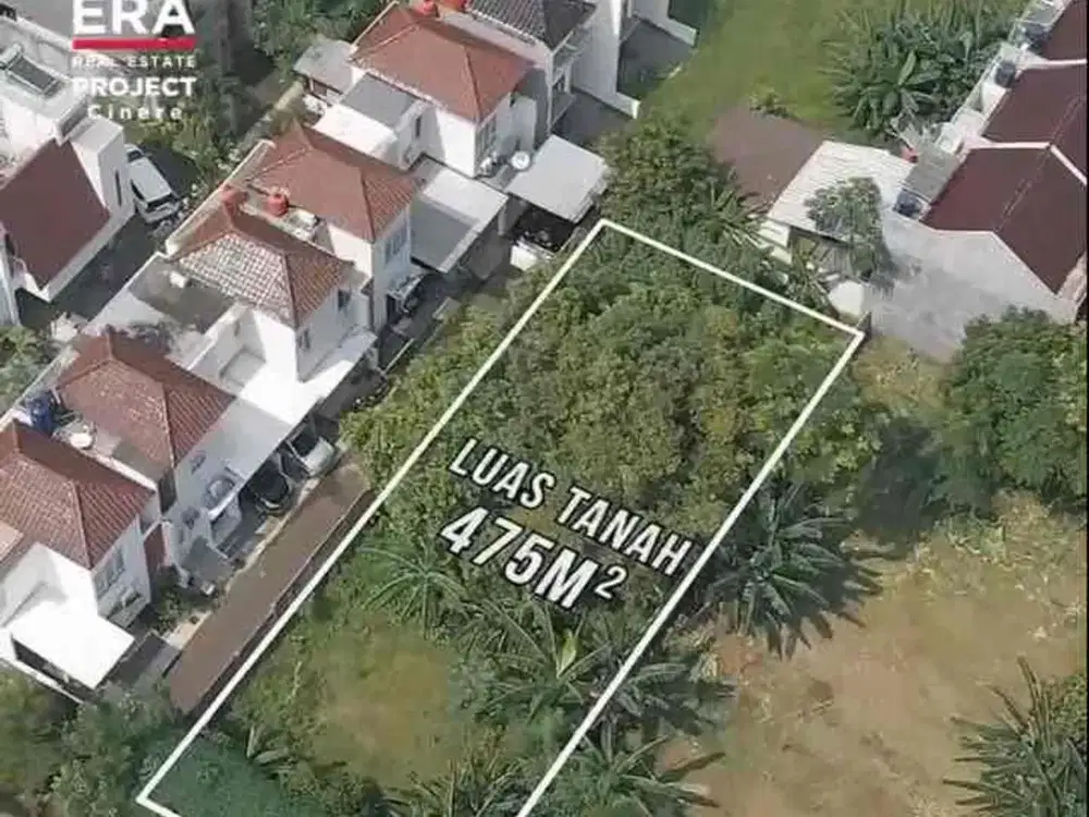 Lahan Tanah Strategis di cinere bisa untuk cluster exclusive lokasi potential berkembang cepat