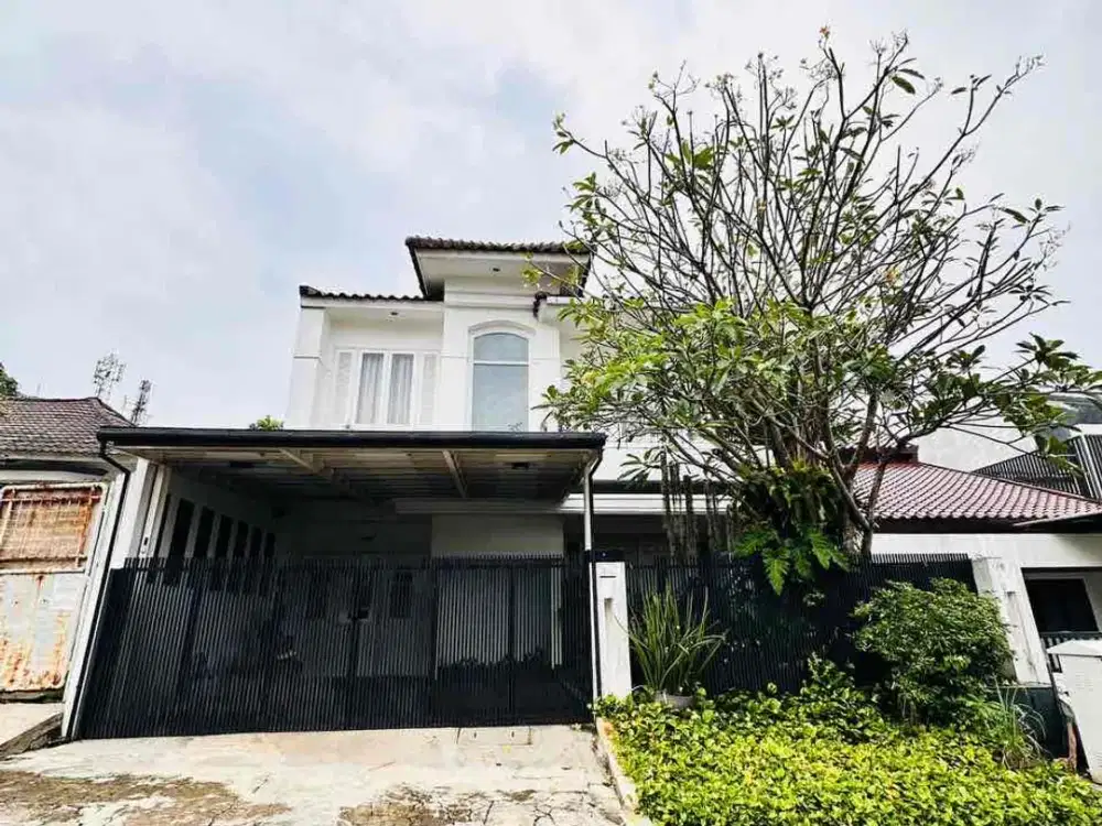 Rumah modern di puri cinere terawat tapi Lokasi Strategis lingkungan premium harga Termurah 5 menit ke Tol Brigif dekat ke MRT Lebak bulus