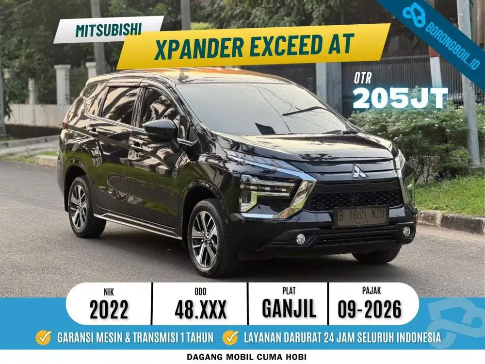 MITSUBISHI XPANDER EXCEED AT 2022 HITAM