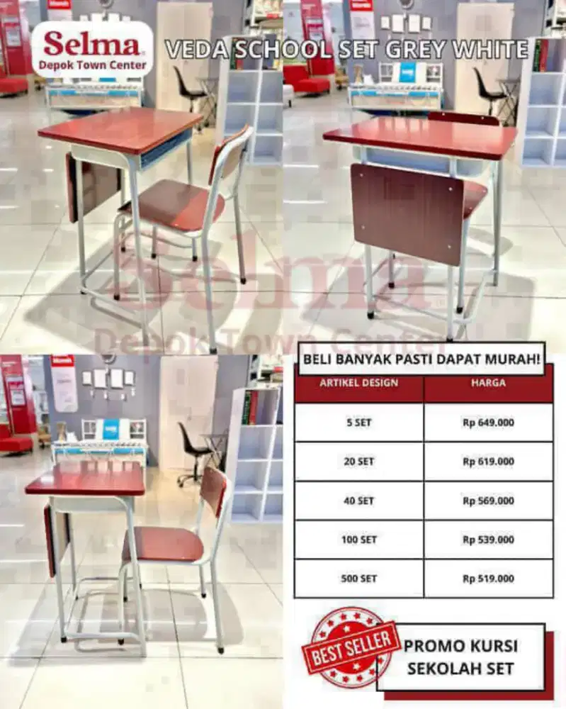 Kursi sekolah SD/SMP/SMA