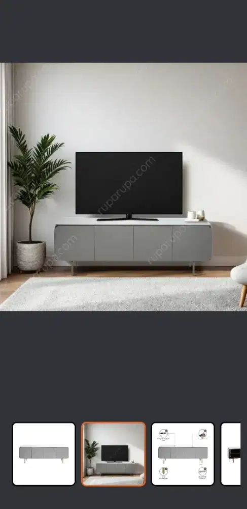 Informa Ambrose Rak TV - Krem Beige Muda