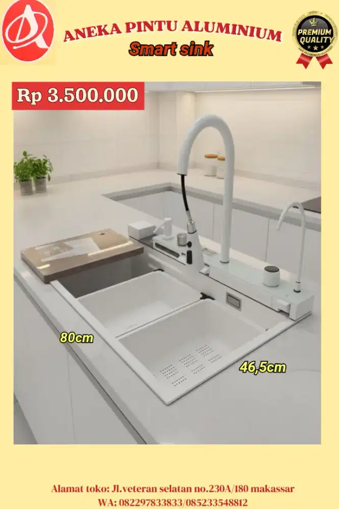 Smartsink cuci piring praktis dengan berbagai fitur modern