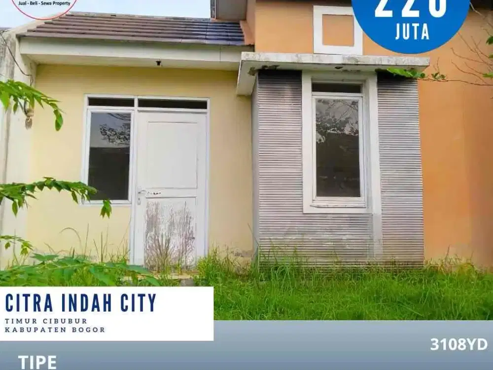 Rumah murah siap renovasi di citra indah city