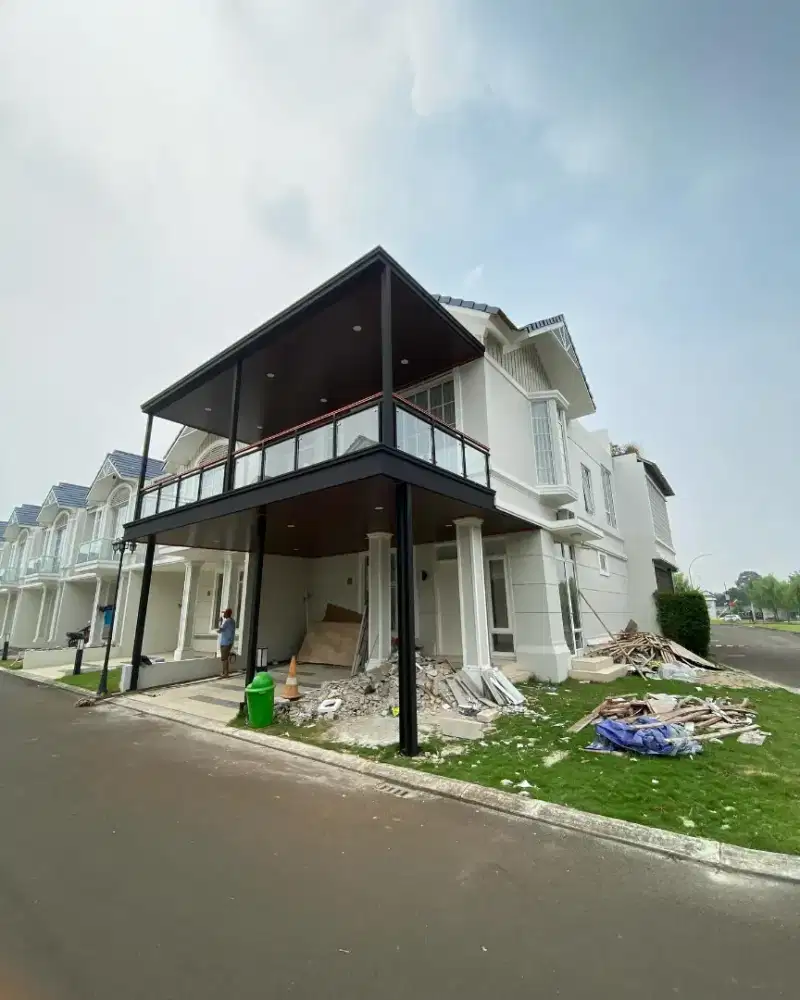 Kanopi balkon dak plat mezzanine & canopy alderon plafon pvc minimalis