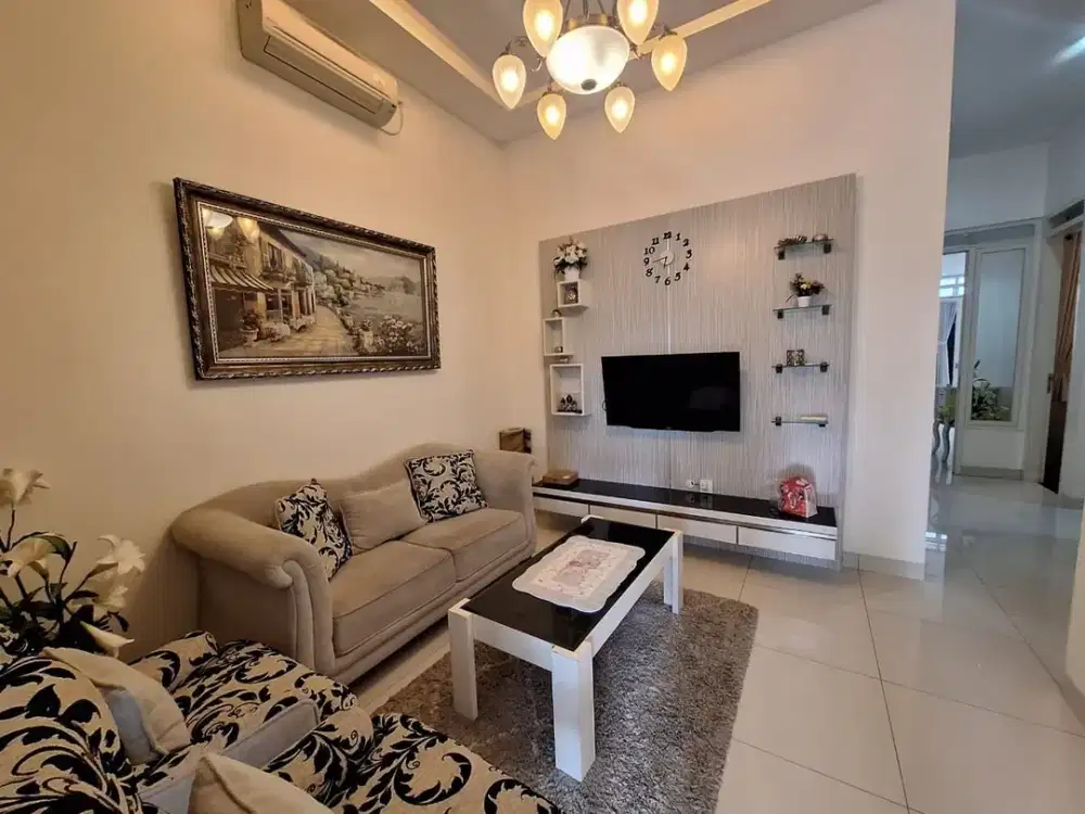 Rumah cluster Furnished siap huni lokasi Jl Sudirman
