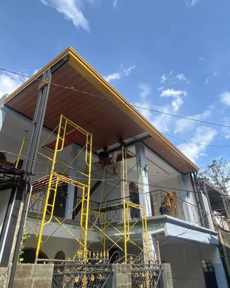 Kanopi alderon plafon pvc spandek solarflat kaca minimalis