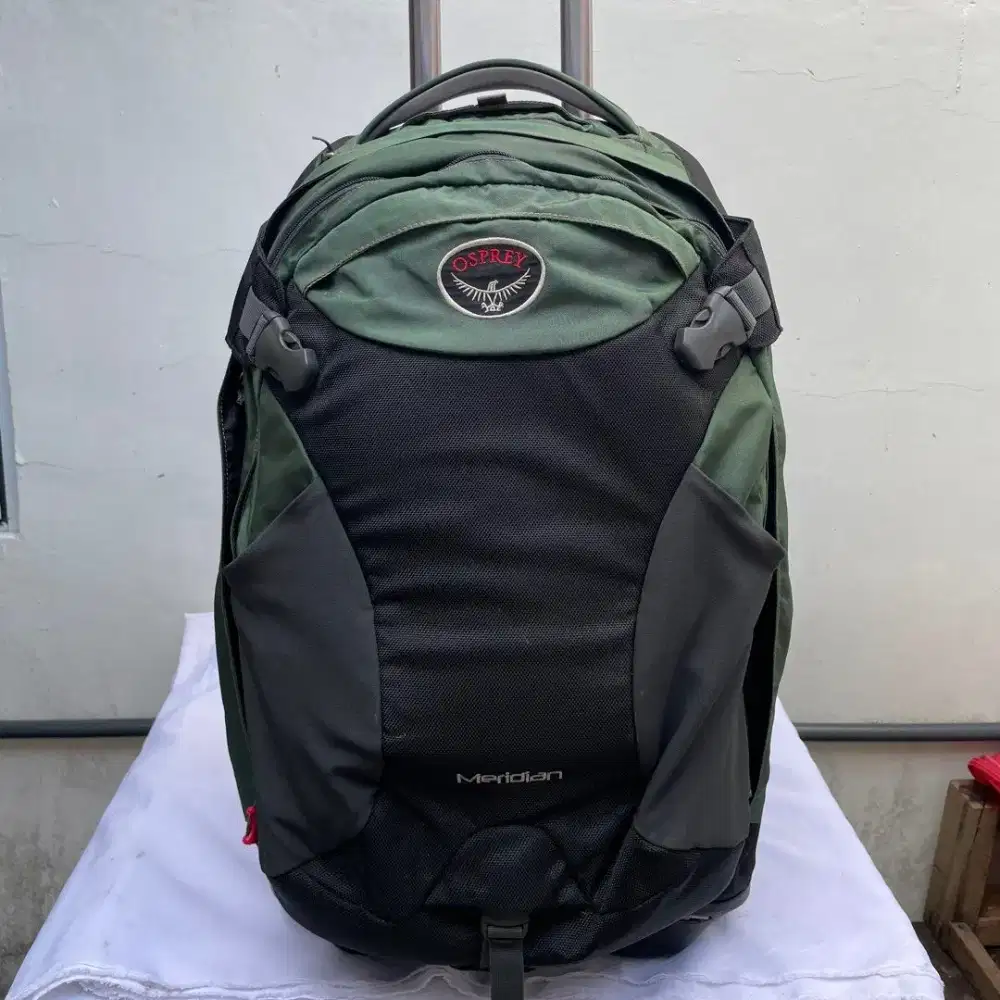 Osprey meridian trolley backpack travel tas ransel original 60 liter