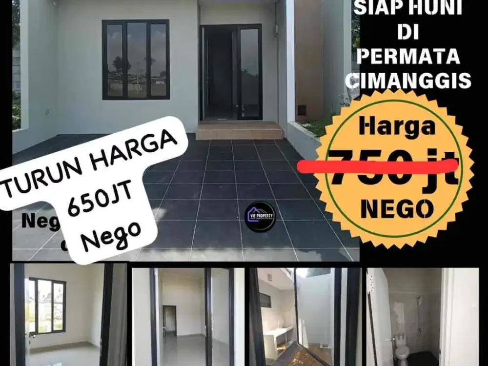 Rumah apik siap huni di Permata Cimanggis Cibubur