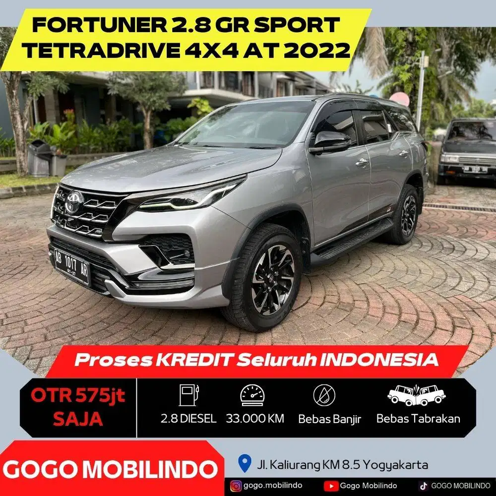 Fortuner VRZ GR Sport Tetradrive 4X4 Matic 2022 AB Tgn1 Eks Kraton