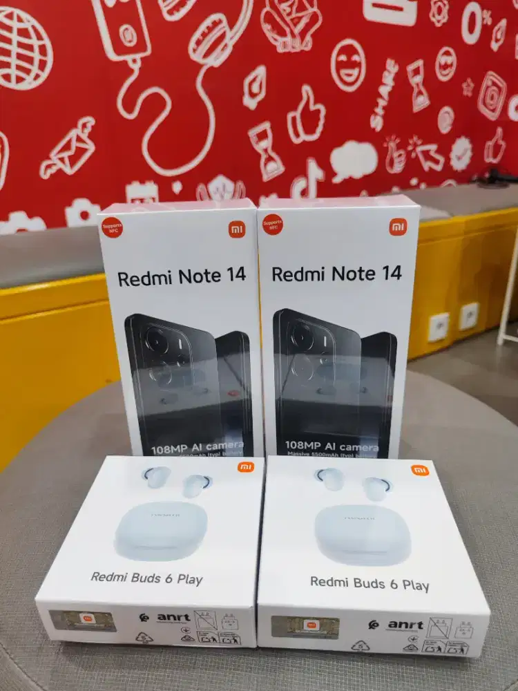 Redmi Note 14 gratis buds 6 play