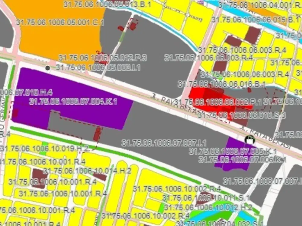 Kavling Komersiil Ujung Menteng Jalan Raya Bekasi Jakartta Timur
