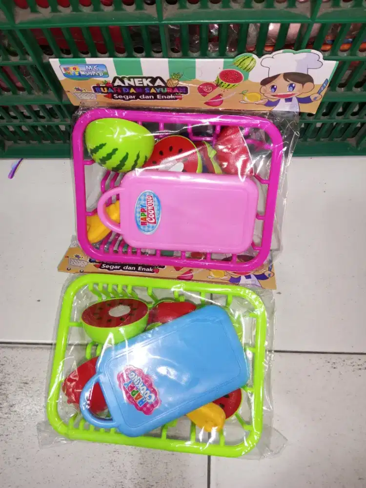 Mainan Anak Keranjang Buah Potong