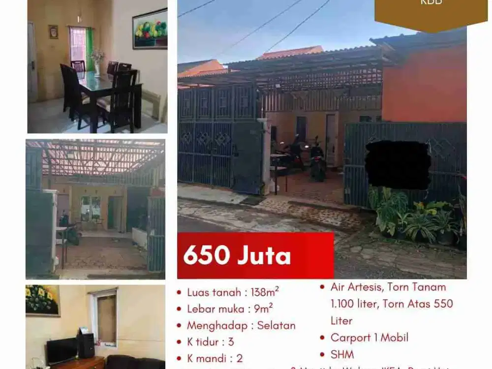 Dijual cepat rumah rapih