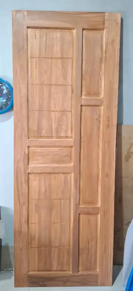 Pintu Kayu Jati Baru Ukuran 82cm x 218cm