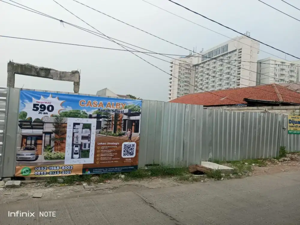 KAVLING MURAH SAMPING BOGOR ICON, 200 METER DARI PINTU TOL TANAH SEREAL