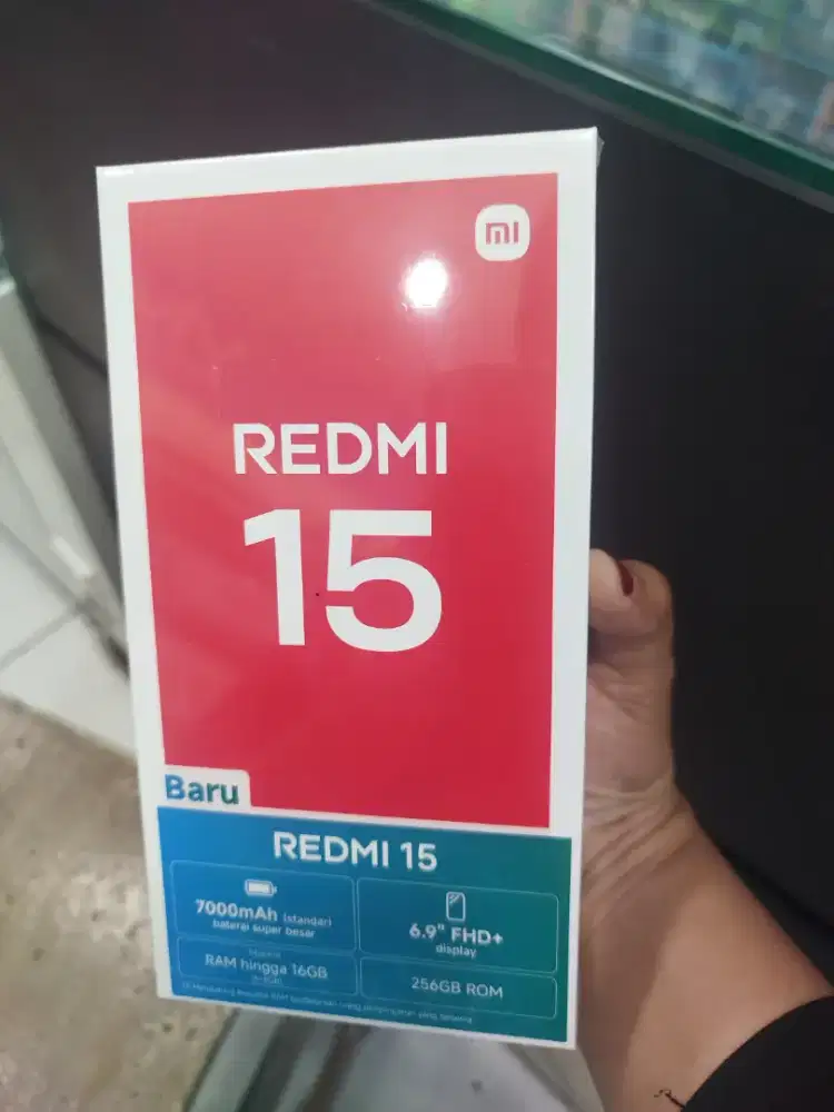 Redmi 15 8/256 kondisi baru garansi resmi