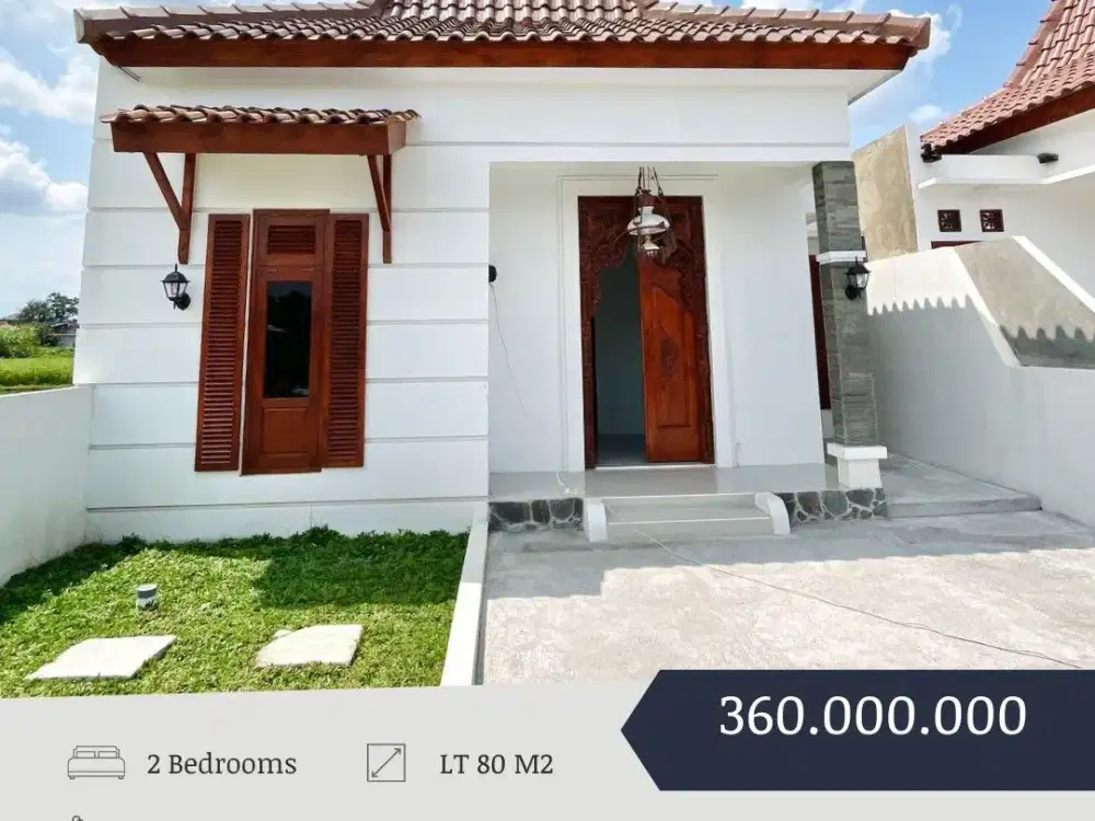 Joglo Modern Bergaya Minimalis Harga 360 Juta, SHM di Timur Sleman.