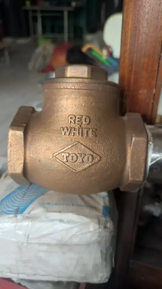 SWING CHECK VALVE KLEP TABOK MERK TOYO 2 INCH 125 KUNINGAN