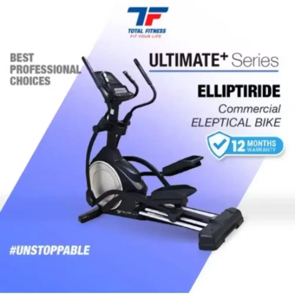 Magnetic Excercise Commersial Eliptical Bike Alat Olahraga Kardio