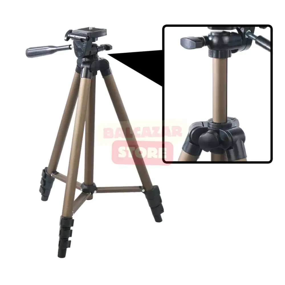 Weifeng WT-3130 Tripod Kamera 4 Section Lightweight Anti Slip 1.2M Cho