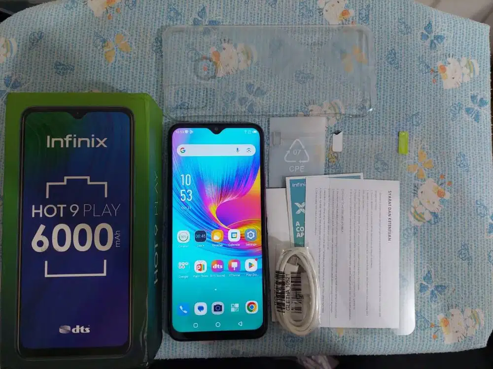 infinix Hot 9 Play 4/64GB ex garansi resmi mulus