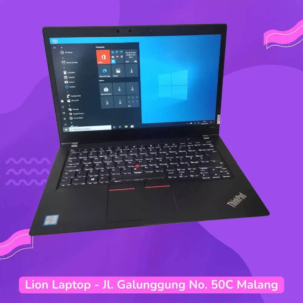 RAM 8GB Core i5 gen 8 Touchscreen Lenovo Thinkpad T480s SLIM [21|10]