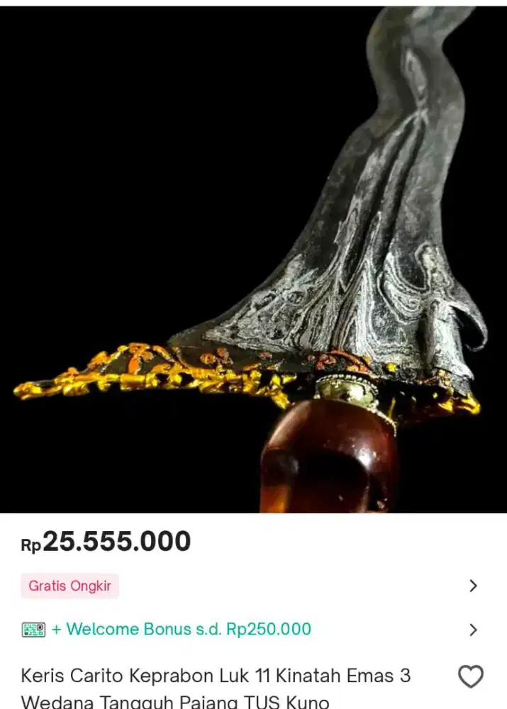 Kreris kuno antik cario mas