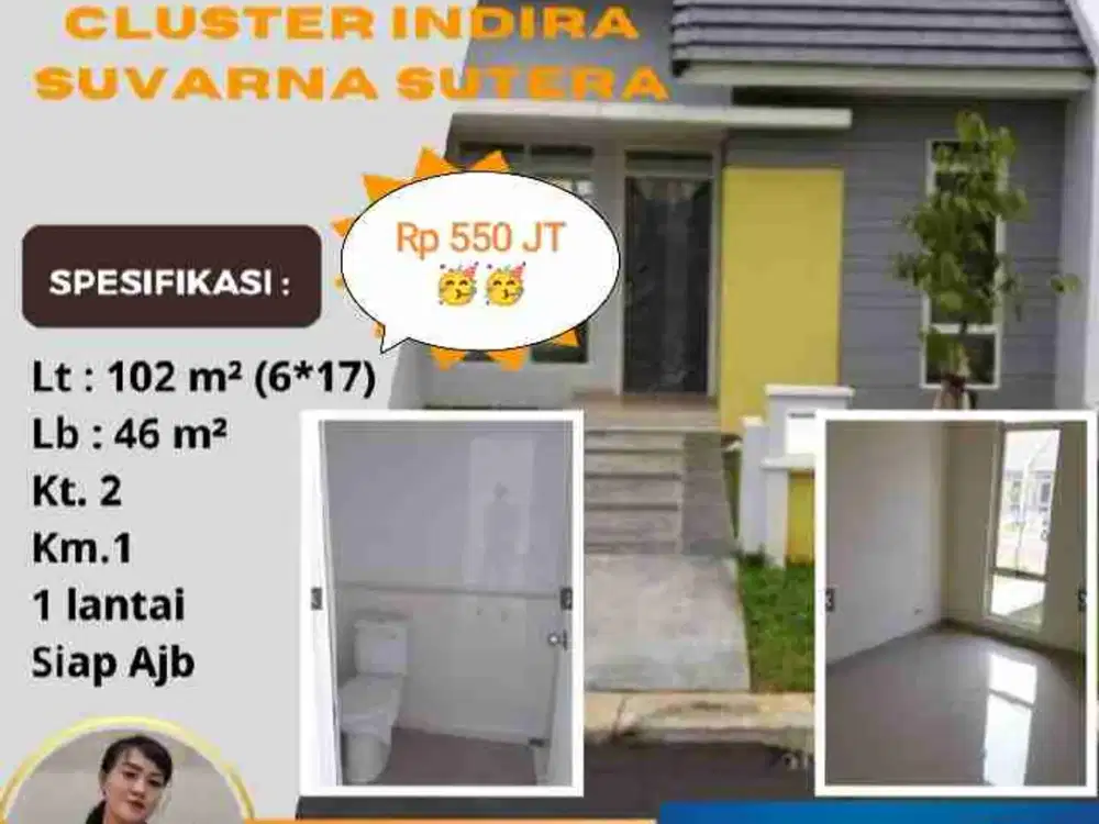 TERMURAH Cluster Indira Lt. 102 Suvarna Sutera Lavon Cikupa Tangerang