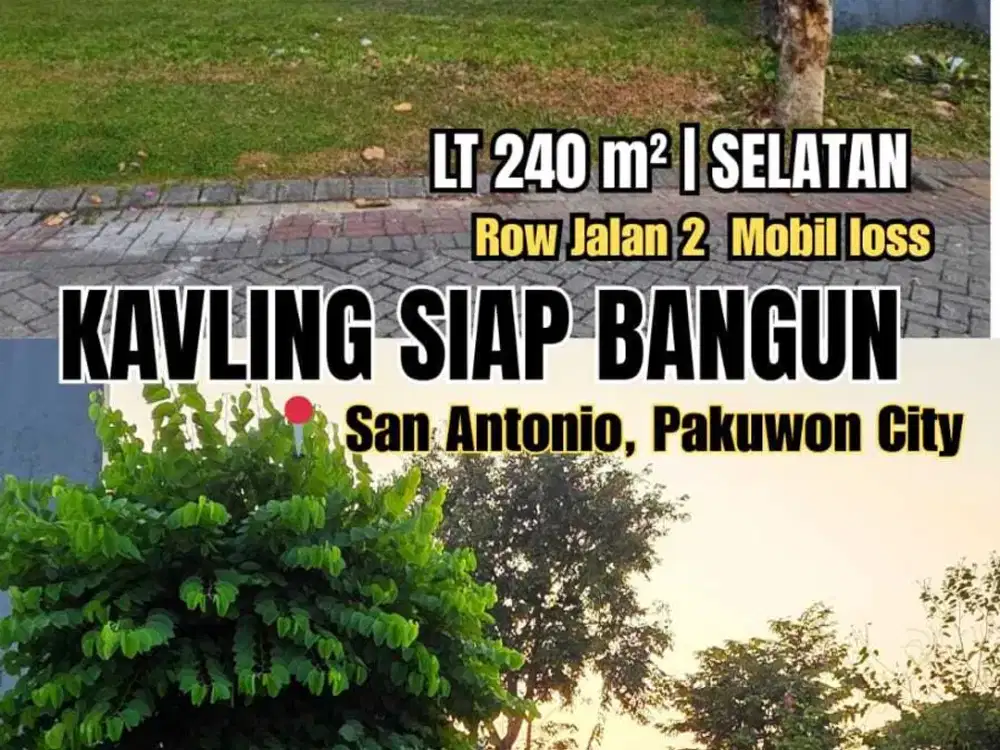 Dijual Kavling Pakuwon City siap bangun